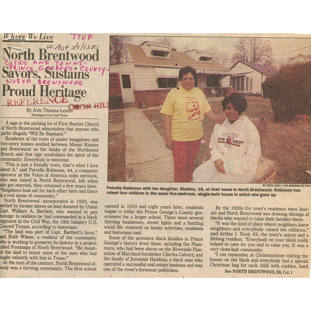 History of North Brentwood (1)